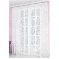 Тюль Параскева Марсель на ленте 270 см 1 шт. белый