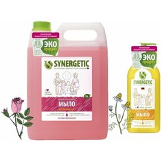 Набор мыла жидкого Synergetic Аромагия 5 л. + Полевые цветы 500 мл.