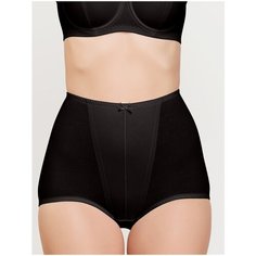 Lauma Трусы Simple Cotton слипы высокой посадки, размер 54, черный