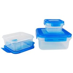 Bohmann Набор контейнеров BH-82, прозрачный/голубой