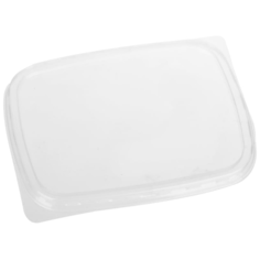 OfficeClean Набор крышек для одноразовых контейнеров, 10.8 х 8.2 см, 100 шт., прозрачный