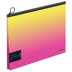 Berlingo Папка-конверт Radiance А4, пластик желтый/розовый