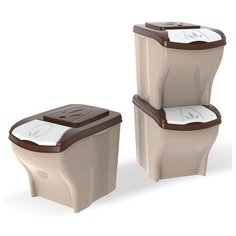 Контейнер для корма Bama Poker 20 л beige