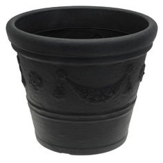 Кашпо для цветов Koopman Garden пластик черный 55х55х43см