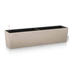 Кашпо Lechuza balconera 80x19x19 голубое с автополивом