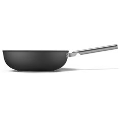 Сковорода Wok 30 см, Чёрная Smeg CKFW3001BLM
