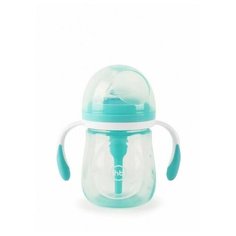 Бутылочка Happy Baby антиколиковая с ручками и силиконовой соской 180 мл 10019