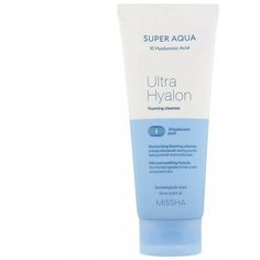 Увлажняющая пенка с гиалуроновой кислотой Missha Super Aqua Ultra Hyalron Cleansing Foam,200 мл