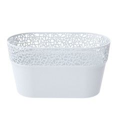 Кашпо Prosperplast tree 27,5х14,5х15 см белое