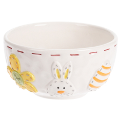 Миска керамическая Koopman Пасхальный кролик 14 см