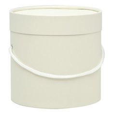 Коробка подарочная ИП Тимшин Иван Валерьевич Круглая 15 х 15 см кремовый