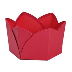 Коробка подарочная Yiwu Zhousima Crafts для цветов 20 х 13 х 20 см красный