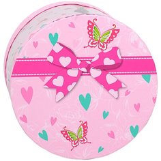 Коробка подарочная Yiwu Zhousima Crafts со светодиодом 15 х 15 х 12 см 2947997 розовый