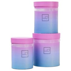 Корзина подарочная Yiwu Xuxing Crafts Градиент, 3 шт. розовый