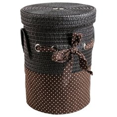 Доляна Корзина для белья Грей, 32,5 х 32,5 х 41,5 см коричневый