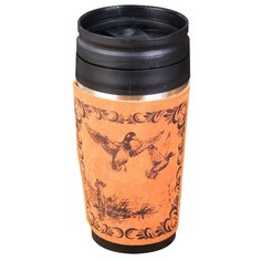 Термокружка Komandor Охота на уток, 0.4 л коричневый