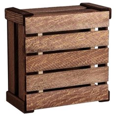 Коробка подарочная Дарите счастье Послание 20 × 10 × 20 см коричневый