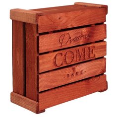 Коробка подарочная Дарите счастье Dreams come true, 20 × 10 × 20 см коричневый