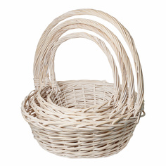 Корзина Азалия Ива белая 18х50 см