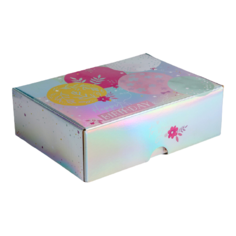 Коробка подарочная Дарите счастье Happy Birthday 30.5 × 9.5 × 22 разноцветный