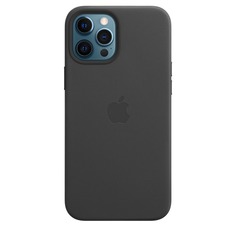 Чехол для смартфона Apple iPhone 12 Pro Max кожаный MagSafe, черный
