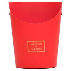 Корзина подарочная Shantou Jin Wei Ming Arts & Crafts Product 17 х 22 х 14 см красный