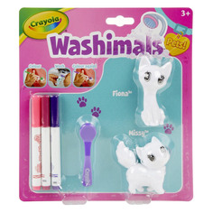 Фигурки для раскрашивания Crayola Washimals "Котята" - 2 фигурки