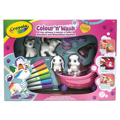 Фигурки для раскрашивания Crayola Washimals "Набор с ванной"