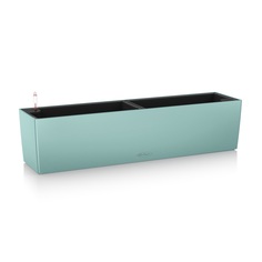 Кашпо Lechuza balconera 80x19x19 голубое с автополивом