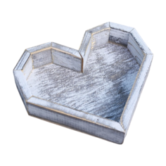 Кашпо Дарим красиво Сердце Люкс 26.5 x 24 x 4.5 см состаренный