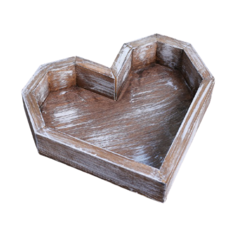 Кашпо Дарим красиво Сердце Люкс 26.5 x 24 x 4.5 см брашированный