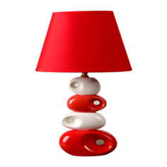 Настольная лампа RISALUX Сад камней: белое и красное 2800112, 40 Вт