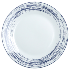 Доляна Тарелка обеденная Ласточкино гнездо 24 см белый/синий