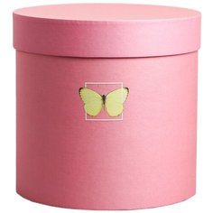 Коробка подарочная Дарите счастье Бабочки 18 × 18 см розовый