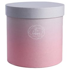 Коробка подарочная Дарите счастье Пантон 08 20 × 20 × 20 см розовый/серый