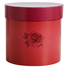 Коробка подарочная Дарите счастье Цветок 15 х 15 см 3972781 бордо