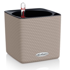 Кашпо Lechuza cube color 14x14x14 песок с автополивом