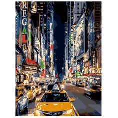 LORI Раскраска по номерам Ночное такси 28.5x38 см