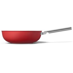 Сковорода Wok 30 см, Красная Smeg CKFW3001RDM
