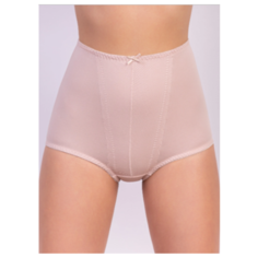 Lauma Трусы Simple Cotton слипы высокой посадки, размер 54, серебристый пион