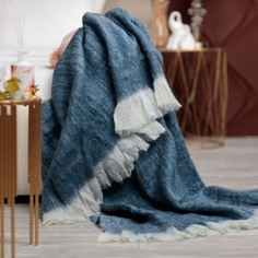 Плед Arya Home Norah синий 125х150 см
