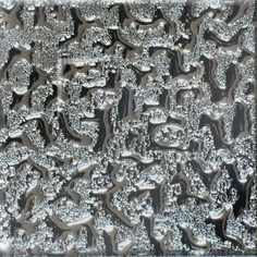 Декор Роскошная мозаика Моноколор платина 6,6x6,6 см