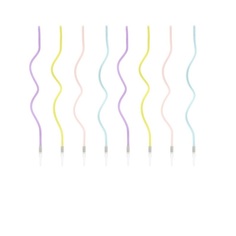 Свеча праздничная Party Deco разноцветный 14см 8шт в ассортименте