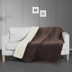 Плед Arya Home Melissa бежевый с коричневым 150х200 см