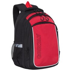 Grizzly Рюкзак (RB-152-1), черный/красный