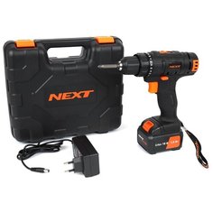 Аккумуляторная дрель-шуруповерт NEXTTOOL ACD-18BL Li-Ion 1.5 А·ч 14.4 В x1, кейс