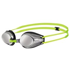 Очки для плавания arena Tracks Junior Mirror EU-1E560, silver-black-fluoyellow