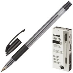 Ручка шариковая PENTEL Bolly BK425-A резин.манжет.,черный 0,5мм 5 штук