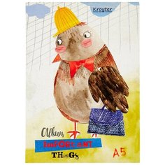 Альбом для рисования Kroyter А5 30л,147х20мм,склейка Деловой воробей 07941 5 штук Кройтер