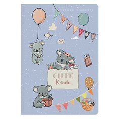 Тетрадь общая А5,40л,кл,скрепка Bruno Visconti CUTE KOALA 7-40-001/85 2 штуки